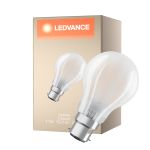Ledvance Classic LED B22d Pære Filament Matt 11W 1521lm - 927 Ekstra Varm Hvid | Bedste Farvegengivelse - Dæmpbar - Erstatter 100W - Forbrugspakke