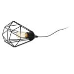 Eglo Bordlampe Tarbes Stål Sort | Egnet til 1x E27